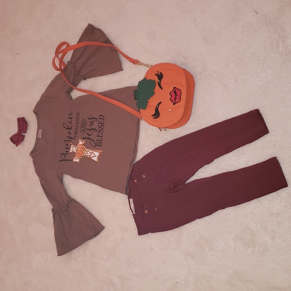 Pumpkin/ Jesus blessed Top - Picture 7 of 13